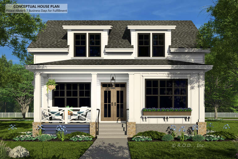 House Plan House Plan #33163 Front Elevation 