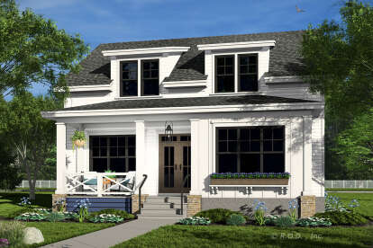 Modern Farmhouse House Plan #098-00577 Elevation Photo