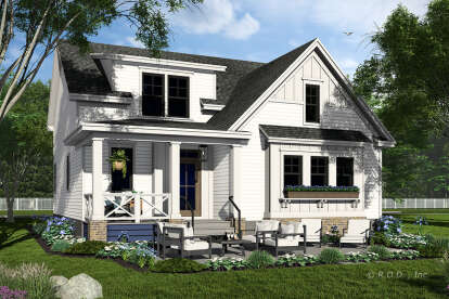 Modern Farmhouse House Plan #098-00577 Elevation Photo