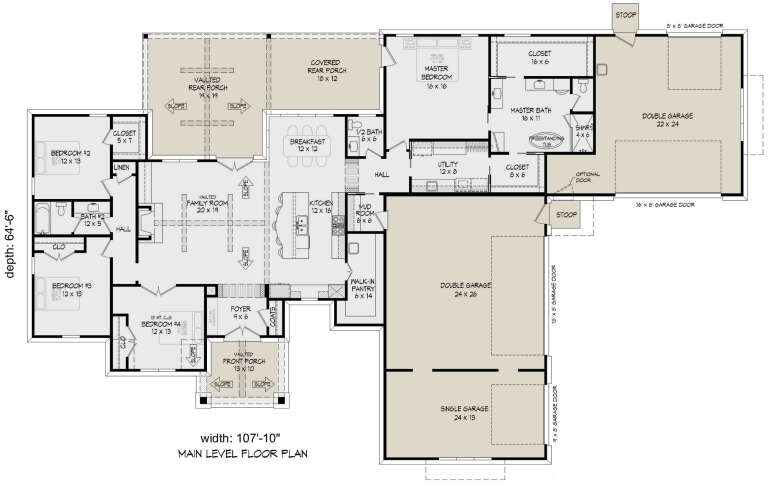 House Plan House Plan #33164 Drawing 1