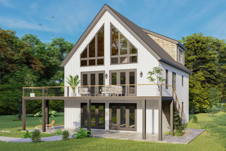 House Plan House Plan #33165 Angled Front Elevation