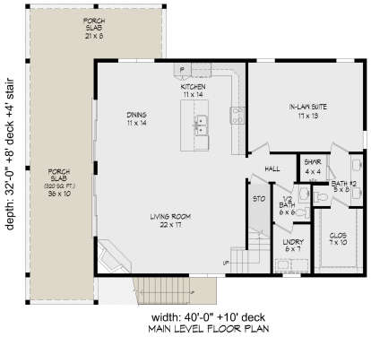 Main Floor  for House Plan #940-01295