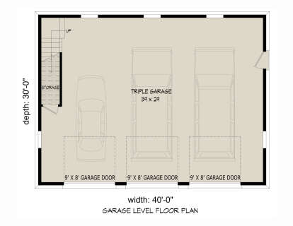 Garage Floor for House Plan #940-01296