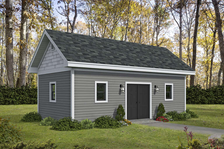 House Plan House Plan #33167 Angled Front Elevation