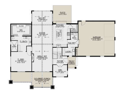 Main Floor  for House Plan #5032-00349