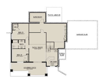 Basement for House Plan #5032-00349