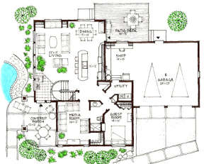 Floorplan 1 for House Plan #192-00015