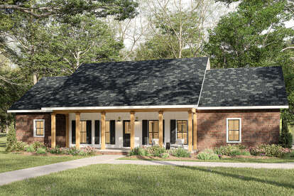 Modern Farmhouse House Plan #1776-00156 Elevation Photo