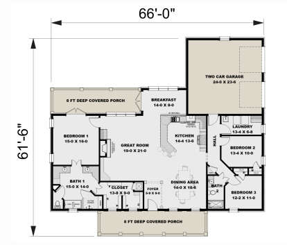 Main Floor  for House Plan #1776-00156