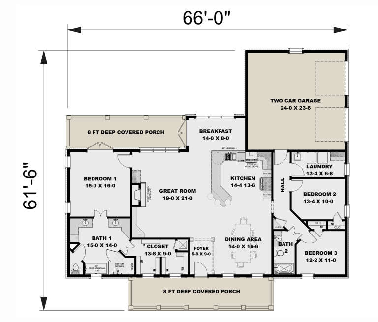 House Plan House Plan #33170 Drawing 1