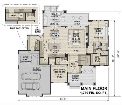 Main Floor  for House Plan #098-00578