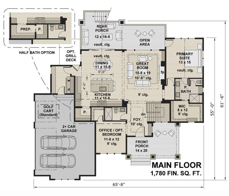 House Plan House Plan #33171 Drawing 1