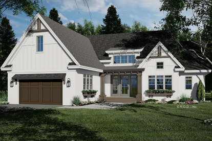 Modern Farmhouse House Plan #098-00579 Elevation Photo