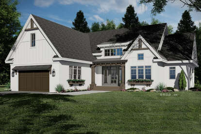 Modern Farmhouse House Plan #098-00579 Elevation Photo