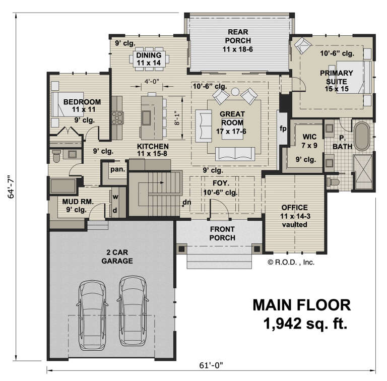 House Plan House Plan #33172 Drawing 1