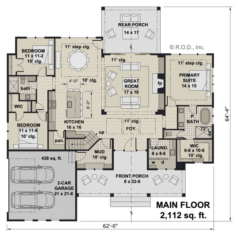 House Plan House Plan #33173 Drawing 1