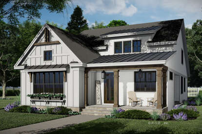 Modern Farmhouse House Plan #098-00581 Elevation Photo