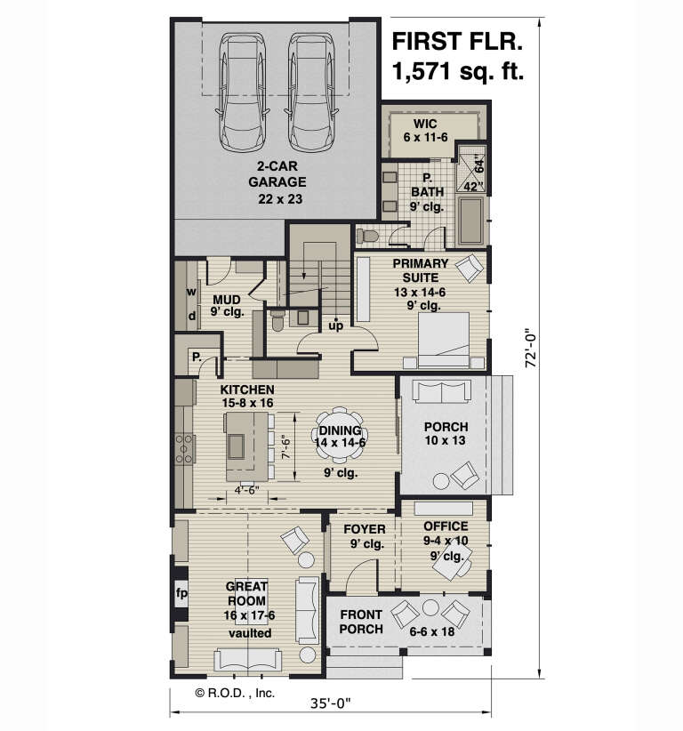 House Plan House Plan #33175 Drawing 1