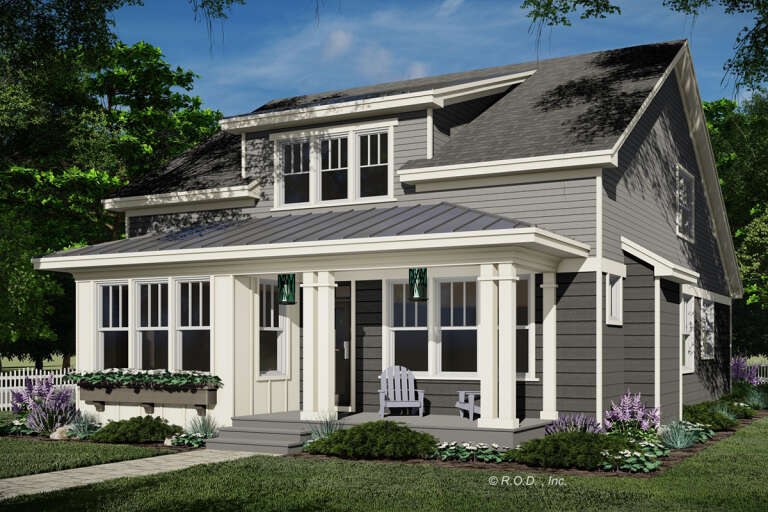 House Plan House Plan #33176 Angled Front Elevation