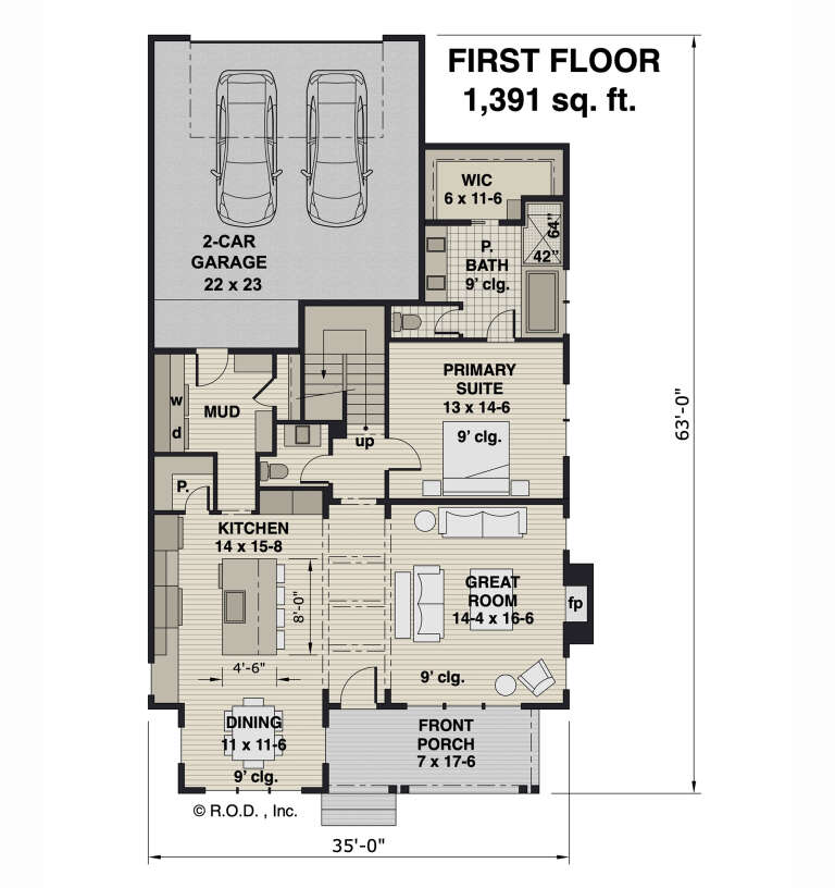 House Plan House Plan #33176 Drawing 1