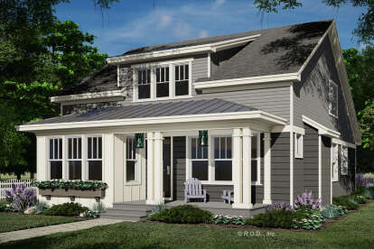 Craftsman House Plan #098-00583 Elevation Photo