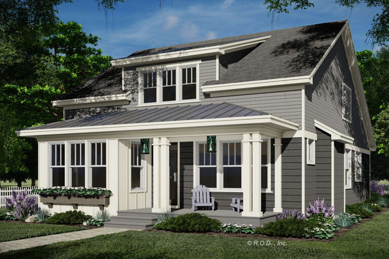 House Plan House Plan #33177 Angled Front Elevation