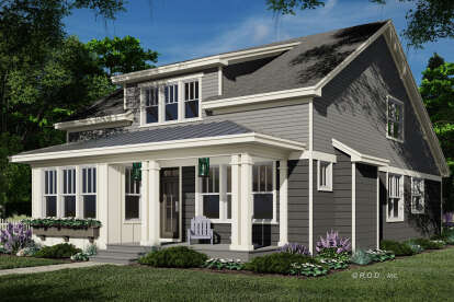 Craftsman House Plan #098-00583 Elevation Photo