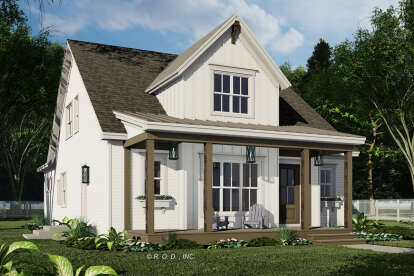 Modern Farmhouse House Plan #098-00584 Elevation Photo