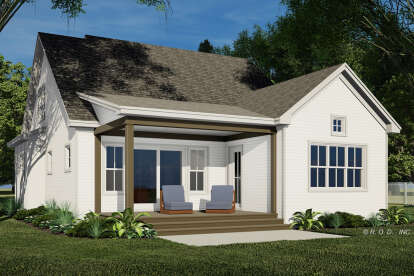 Modern Farmhouse House Plan #098-00584 Elevation Photo