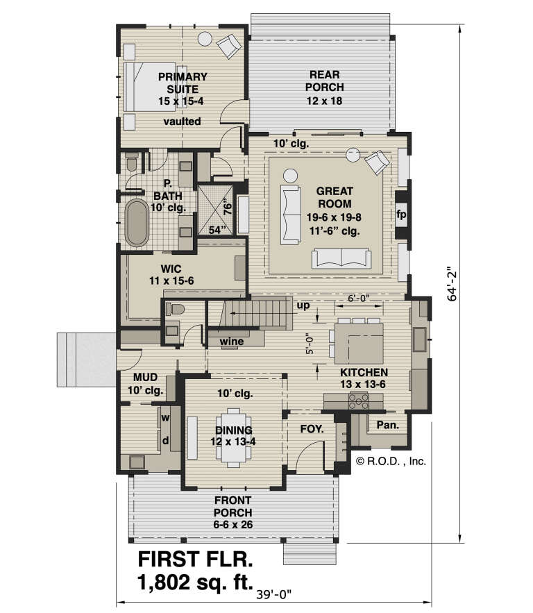 House Plan House Plan #33178 Drawing 1