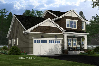 Craftsman House Plan #098-00586 Elevation Photo