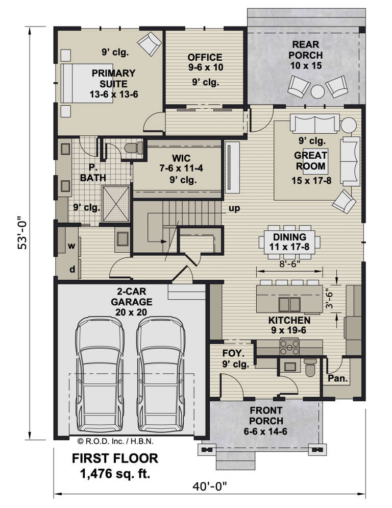 House Plan House Plan #33180 Drawing 1