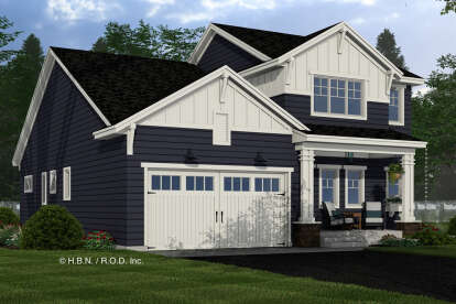 Craftsman House Plan #098-00587 Elevation Photo