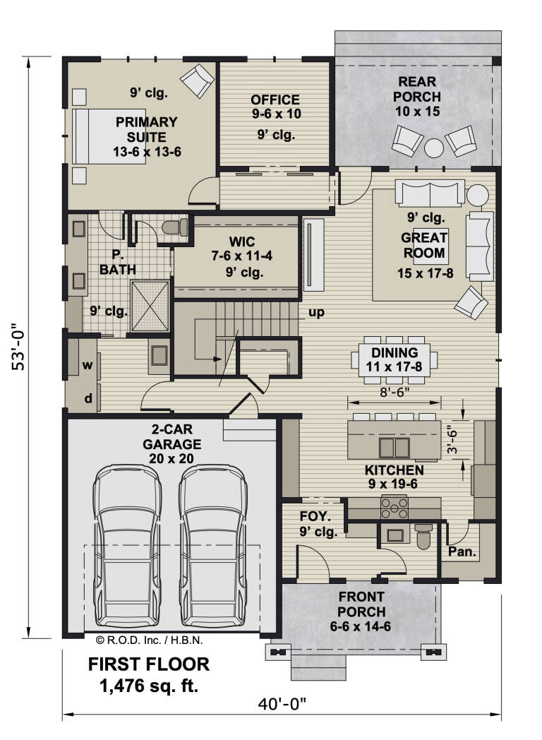 House Plan House Plan #33181 Drawing 1