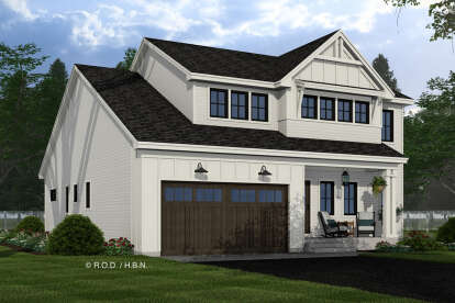 Modern Farmhouse House Plan #098-00588 Elevation Photo