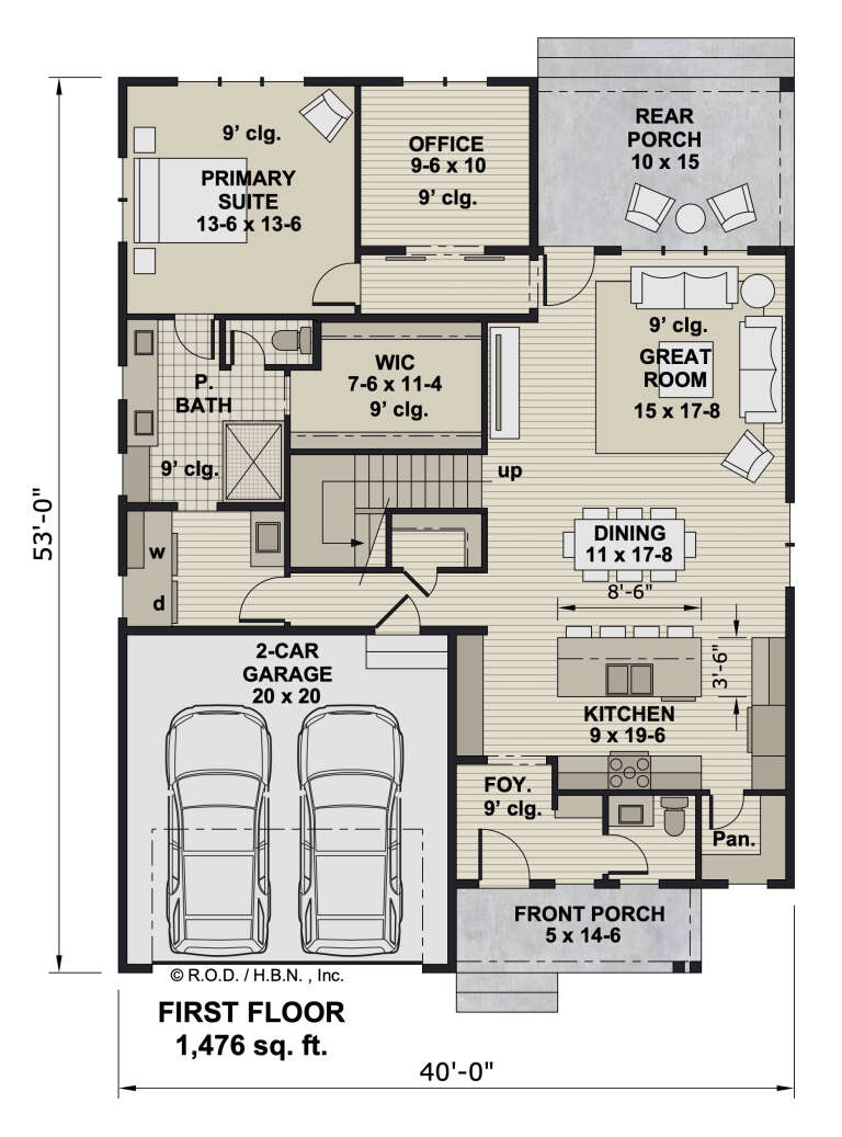 House Plan House Plan #33182 Drawing 1