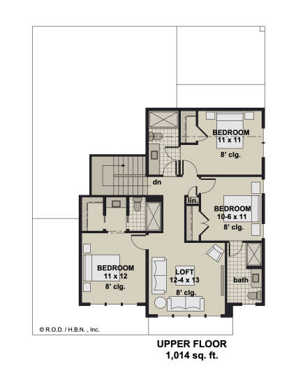 Second Floor for House Plan #098-00588