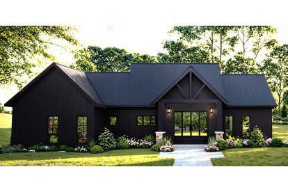Modern Farmhouse House Plan #6849-00171 Elevation Photo
