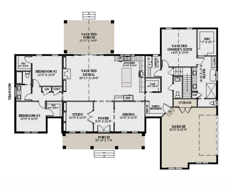 House Plan House Plan #33183 Drawing 1