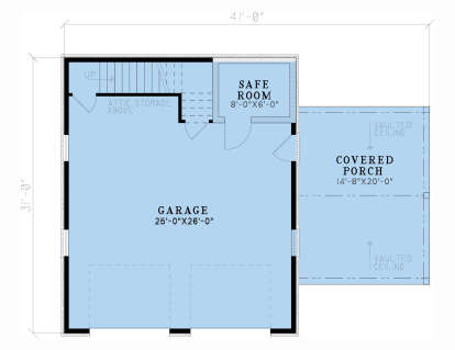 Garage Floor for House Plan #8318-00427