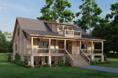 Cabin House Plan #8318-00428 Elevation Photo
