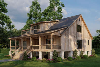Cabin House Plan #8318-00428 Elevation Photo