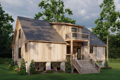 Cabin House Plan #8318-00428 Elevation Photo