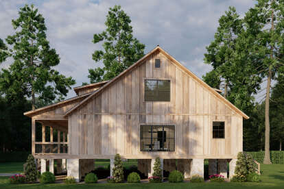 Cabin House Plan #8318-00428 Elevation Photo