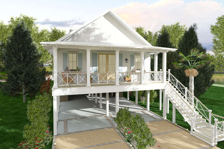 House Plan House Plan #33186 Angled Front Elevation