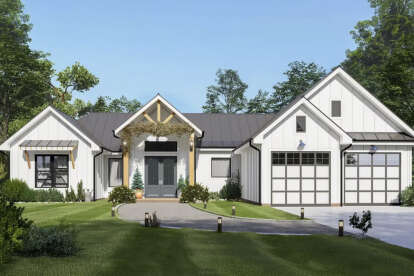 Modern Farmhouse House Plan #8314-00001 Elevation Photo