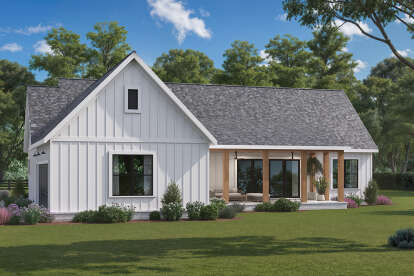 Modern Farmhouse House Plan #009-00446 Elevation Photo