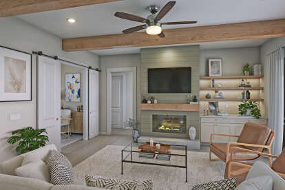 Modern Farmhouse House Plan #009-00446 Additional Photo