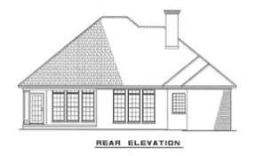 Narrow Lot House Plan #110-00155 Elevation Photo