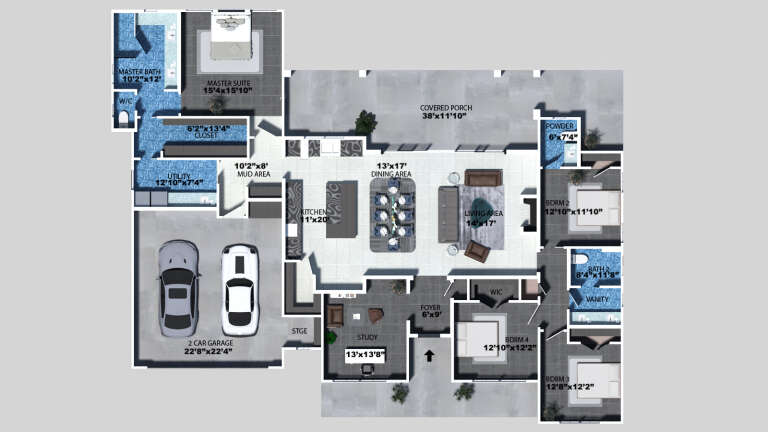 House Plan House Plan #33193 Drawing 1